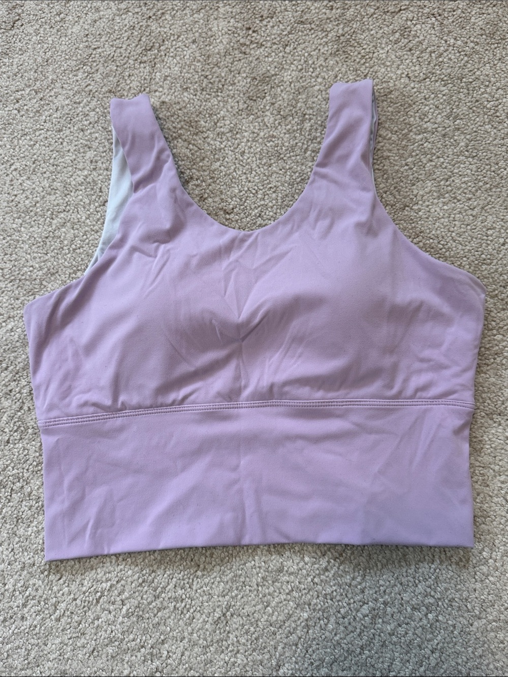 NVGTN V-Back Bra Tank Top Light Purple SzXL